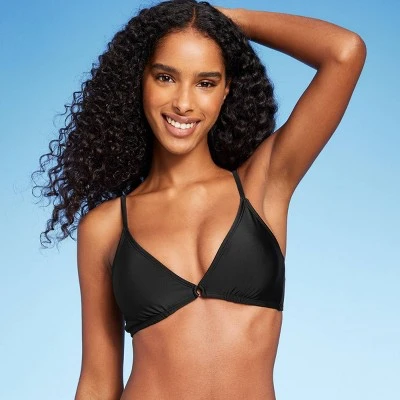 Women's Center Front Ring Triangle Bikini Top - Shade & Shore™ 4 Women's Center Front Ring Triangle Bikini Top - Shade & Shore™ - Image 2