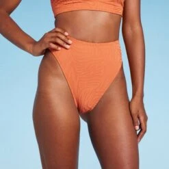 Women's High Waist Extra Cheeky High Leg Jacquard Bikini Bottom - Shade & Shore™ Orange 11 Women's High Waist Extra Cheeky High Leg Jacquard Bikini Bottom - Shade & Shore™ Orange -Clothing Sales Store GUEST 0d4b4915 2415 432c 9263 8cf209c79b44