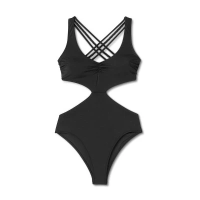 Women's Braided Strap Detail Monokini One Piece Swimsuit - Shade & Shore™ 6 Women's Braided Strap Detail Monokini One Piece Swimsuit - Shade & Shore™ - Image 4