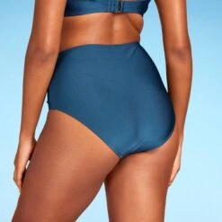 Women's High Waist Shirred Front Bikini Bottom - Shade & Shoreâ„¢