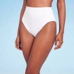 Women's High Waist High Leg Ribbed Medium Coverage Bikini Bottom - Shade & Shore™ -Clothing Sales Store GUEST 127ec852 bca4 4a52 b440 81926ad0d088
