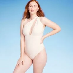 Women's One Shoulder Plunge Cut Out One Piece Swimsuit - Shade & Shore™ -Clothing Sales Store GUEST 14d06862 e9a4 4b1a 980a 69451b471b0b