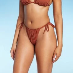 Women's Ribbed High Leg Side-Tie Bikini Bottom - Shade & Shore™ -Clothing Sales Store GUEST 18dd25ea 7646 40cd 8d6d 3ade876c8caa