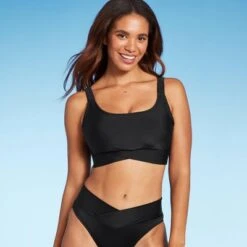 Women's Longline Square Neck Bralette Bikini Top - Shade & Shore™ -Clothing Sales Store GUEST 19790507 c0c3 4e32 9486 bcb88cc3e867