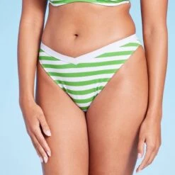 Women's Ribbed High Leg Extra Cheeky Bikini Bottom - Shade & Shore™ Green/White 15 Women's Ribbed High Leg Extra Cheeky Bikini Bottom - Shade & Shore™ Green/White -Clothing Sales Store GUEST 1a1c66a3 964d 4e04 ace4 790cfad70db9