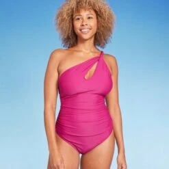Women's One Shoulder Twist One Piece Swimsuit - Shade & Shore™ -Clothing Sales Store GUEST 1ce5a17e 46a5 4d83 8e48 685bd128fcb8