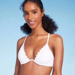 Women's Underwire Ruffle Trim Bikini Top - Shade & Shore™ White -Clothing Sales Store GUEST 1e2e9519 febb 4f3c 848e ec90796c1abd