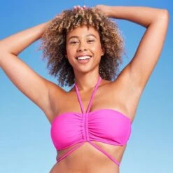 Women's Strappy Halter Bandeau Bikini Top - Shade & Shore™ Pink -Clothing Sales Store GUEST 27857a6a 9692 43b4 b091 26afc5933c11