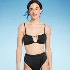 Women's Bead Detail Underwire Bikini Top - Shade & Shore™ Black -Clothing Sales Store GUEST 2e799985 d780 41c7 8ed1 0bd08f24c05b