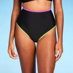 Women's Contrast Binding High Waist Bikini Bottom - Shade & Shore™ -Clothing Sales Store GUEST 30158d50 dbda 4a8c b91f 0ea62cdcf340