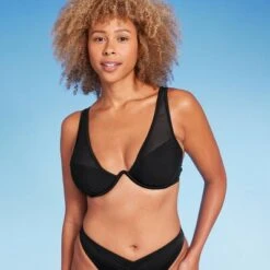 Women's Mesh Detail Underwire Bikini Top - Shade & Shore™ Black -Clothing Sales Store GUEST 30c171f8 f35c 44b1 ad28 57999e3e3add