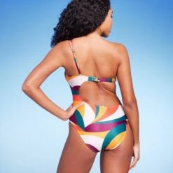 Women's One Shoulder Cut Out One Piece Swimsuit - Shade & Shore™ Multi Abstract Print 10 Women's One Shoulder Cut Out One Piece Swimsuit - Shade & Shore™ Multi Abstract Print -Clothing Sales Store GUEST 3494ce05 413d 4182 aea9 b391e52435ed