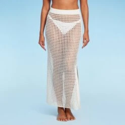Women's Pull-On Crochet Cover Up Skirt - Shade & Shore™ Off-White -Clothing Sales Store GUEST 35b8e9f5 db9b 4b9d a8d2 820578f48db3
