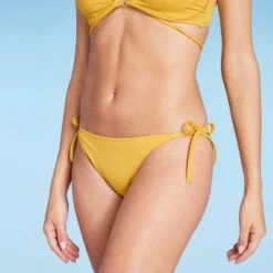 Women's Side-Tie Cheeky Bikini Bottom - Shade & Shore™ Yellow -Clothing Sales Store GUEST 379c7cf1 65f6 47f2 8c7b 23b630987529