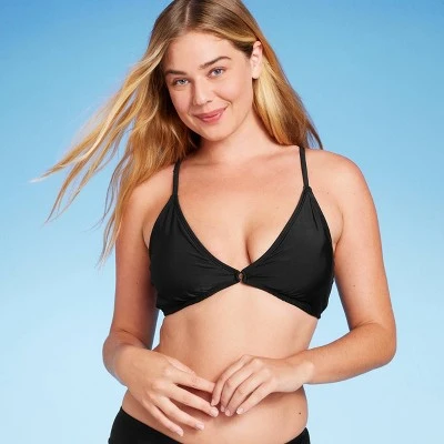 Women's Center Front Ring Triangle Bikini Top - Shade & Shore™ 5 Women's Center Front Ring Triangle Bikini Top - Shade & Shore™ - Image 3