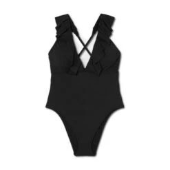 Women's Plunge Flounce Neckline One Piece Swimsuit - Shade & Shore™ -Clothing Sales Store GUEST 37f59846 343f 46ac a97f f6212f7a366a