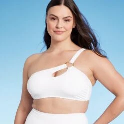 Women's Ring One Shoulder Bikini Top - Shade & Shore™ White 11 Women's Ring One Shoulder Bikini Top - Shade & Shore™ White -Clothing Sales Store GUEST 38af03e7 b70b 4360 8fa5 154df609deef
