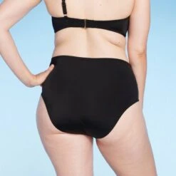 Women's High Waist Twist-Front Bikini Bottom - Shade & Shore™ Black -Clothing Sales Store GUEST 3a756a72 72d0 49e0 931a 46e33032a827