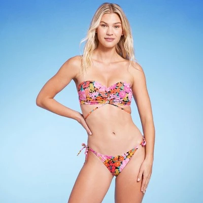 Women's Tunneled Side-Tie Cheeky Bikini Bottom - Shade & Shore™ 4 Women's Tunneled Side-Tie Cheeky Bikini Bottom - Shade & Shore™ - Image 2