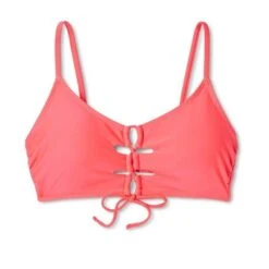 Women's Lace-Up Bralette Bikini Top - Shade & Shore™ Pink -Clothing Sales Store GUEST 44019fe0 a4b0 48dd 9f17 29df466bfe30