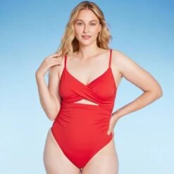 Women's Twist Detail Underwire Extra Cheeky High Leg One Piece Swimsuit - Shade & Shore™ -Clothing Sales Store GUEST 46426e47 e343 40f9 bb92 da440028aa82