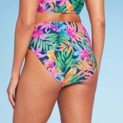 Women's High Waist High Leg Medium Coverage Bikini Bottom - Shade & Shore™ Multi Tropical Floral Print -Clothing Sales Store GUEST 4f0ad97c 57da 4e1b a602 682c6134c08e