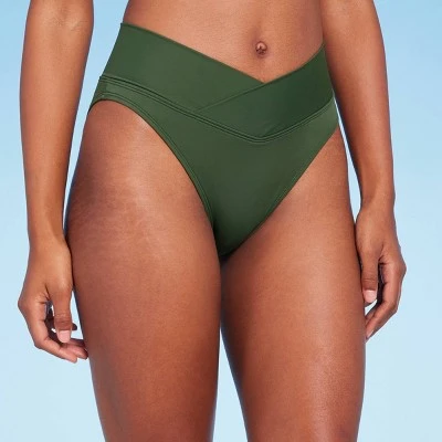 Women's V-Front Mid-Rise High Leg Cheeky Bikini Bottom - Shade & Shore™ 8 Women's V-Front Mid-Rise High Leg Cheeky Bikini Bottom - Shade & Shore™ - Image 6