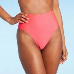 Women's High Waist Cheeky Bikini Bottom - Shade & Shore™ Pink -Clothing Sales Store GUEST 56b19457 d617 4a44 b70d abe3ec801c21