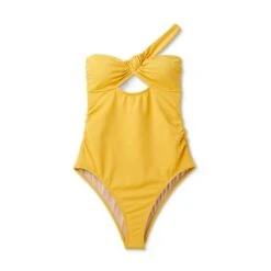 Women's Asymmetric Twist One Piece Swimsuit - Shade & Shore™ Gold -Clothing Sales Store GUEST 5b97c344 6658 4e63 b520 73db51b1a99e