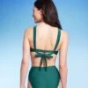 Women's Twist Center Front Bandeau Bikini Top - Shade & Shore™ Green