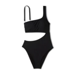 Women's Ribbed One Shoulder Cut Out One Piece Swimsuit - Shade & Shore™ -Clothing Sales Store GUEST 65001cfc 0a77 4fbb 88a7 f4901496e715