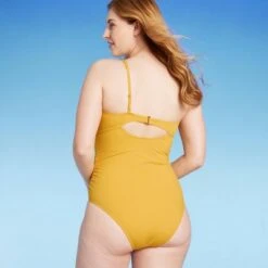 Women's Asymmetric Twist One Piece Swimsuit - Shade & Shore™ Gold -Clothing Sales Store GUEST 7ba28878 8f75 4c55 a88f 48b2c54a284a