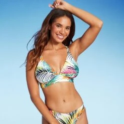 Women's Braided Strap Triangle Longline Bikini Top - Shade & Shore™ Multi Tropical Print -Clothing Sales Store GUEST 81252ad2 96c9 41f0 9d8d ed1af724ff2d
