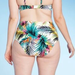 Women's High Waist Medium Coverage Bikini Bottom - Shade & Shore™ Multi Palm Print -Clothing Sales Store GUEST 83fa4cfb 1c37 4aaa bbd8 564ea3540dfe