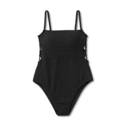 Women's Square Neck Strappy Side Ribbed One Piece Swimsuit - Shade & Shore™ -Clothing Sales Store GUEST 89380c08 d485 4a4a 970a 533880072ffc