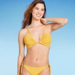 Women's Strappy Ring Detail Bikini Top - Shade & Shore™ Yellow -Clothing Sales Store GUEST 96c02b6b be9f 426e 87eb 755a89e4890c