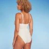 Women's Braid Detail Extra High Leg One Piece Swimsuit - Shade & Shore™ Off-White -Clothing Sales Store GUEST 98ab3636 7fc6 48c6 8bcc 4a6694fe861b