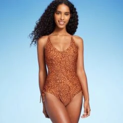 Women's Side-Tie Plunge One Piece Swimsuit - Shade & Shore™ Animal Print 13 Women's Side-Tie Plunge One Piece Swimsuit - Shade & Shore™ Animal Print -Clothing Sales Store GUEST 9b47c657 9f89 479e 98b1 24066979f65e
