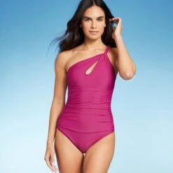 Women's One Shoulder Twist One Piece Swimsuit - Shade & Shore™ -Clothing Sales Store GUEST 9e773a51 5421 4ac6 8b30 ddb93aaa9782