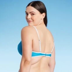 Women's Lightly Lined Ribbed Underwire Bikini Top - Shade & Shore™ Blue -Clothing Sales Store GUEST a280076b f0c6 4c86 b6d8 5df307866dcf