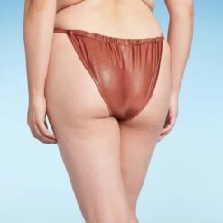 Women's High Leg Extra Cheeky Bikini Bottom - Shade & Shore™ Brown Shine -Clothing Sales Store GUEST aabf8c53 9db9 40c5 b640 aab459c7aec8