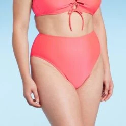 Women's High Waist Cheeky Bikini Bottom - Shade & Shore™ Pink -Clothing Sales Store GUEST abac480f 1658 455d bee8 aa2e468d3c16