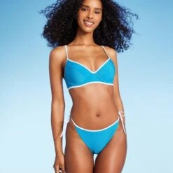 Women's Lightly Lined Ribbed Underwire Bikini Top - Shade & Shore™ Blue -Clothing Sales Store GUEST aeceb8e3 7663 4bb7 b09e 04ce24b324bb