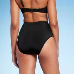 Women's High Waist Twist-Front Bikini Bottom - Shade & Shoreâ„¢ Black