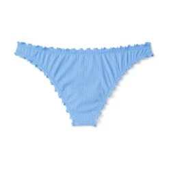 Women's Ribbed High Leg Extra Cheeky Ruffle Bikini Bottom - Shade & Shore™ Light Blue -Clothing Sales Store GUEST b7c1617e cba1 46fc a202 264f9092d3ca