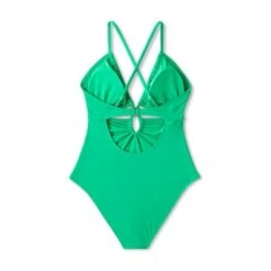 Women's Plunge Cut Out One Piece Swimsuit - Shade & Shore™ Green -Clothing Sales Store GUEST baaf351b 1945 48cc acf8 e236904bf55d