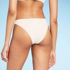 Women's High Leg Bikini Bottom - Shade & Shore™ Off-White