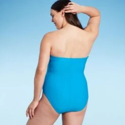 Women's Bandeau One Piece Swimsuit - Shade & Shore™ Blue -Clothing Sales Store GUEST be9b3b52 37fa 4767 af96 34cddb9d07e4