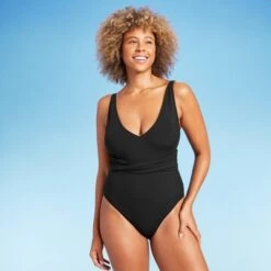 Women's Ribbed Plunge Twist-Front One Piece Swimsuit - Shade & Shore™ -Clothing Sales Store GUEST c2616058 6a59 4465 8880 093d3c73c9e4