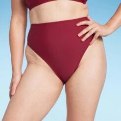 Women's High Waist High Leg Bikini Bottom - Shade & Shore™ Red -Clothing Sales Store GUEST c6658eb8 5758 4fb5 bc48 c6a217d55e0d